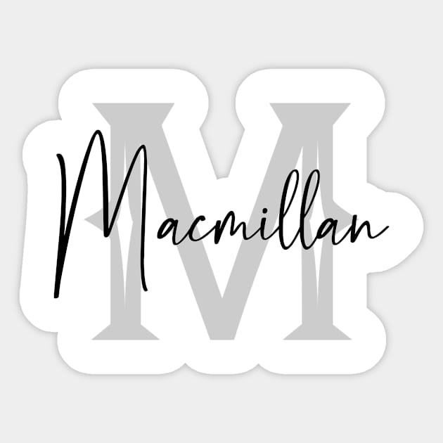 Macmillan Second Name, Macmillan Family Name, Macmillan Middle Name Sticker by Huosani